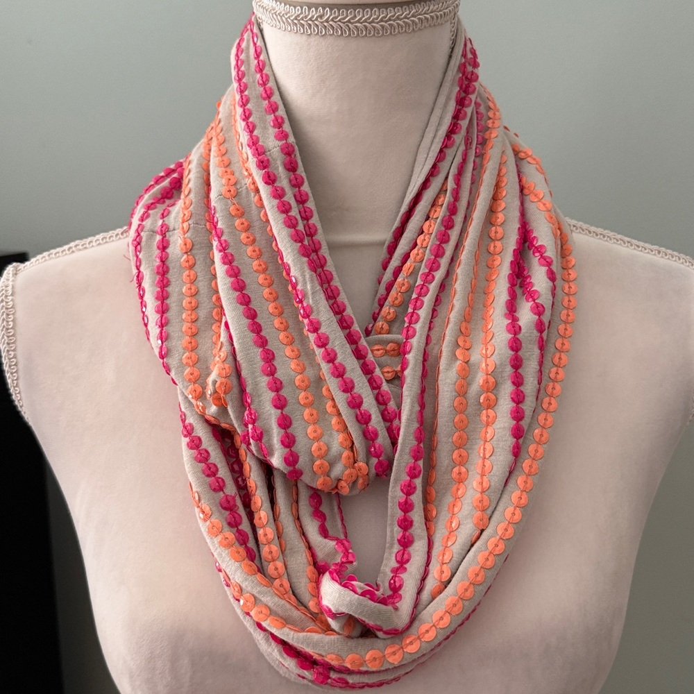 Ann Taylor Loft Infiniti Sequin Scarf